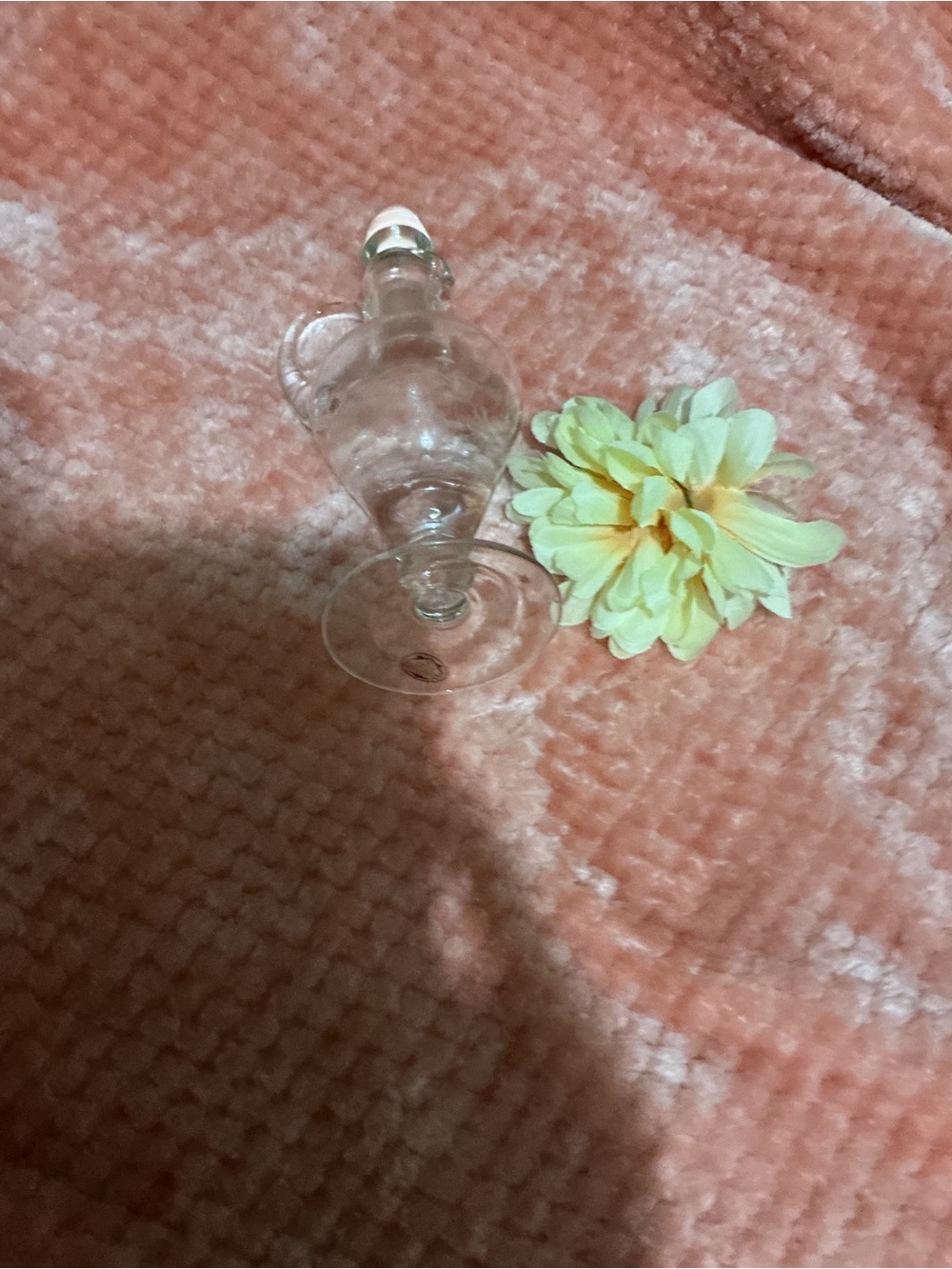 Vintage Clear Glass Apothecary Jar with Lid